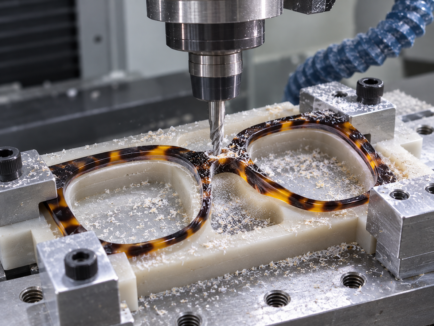 CNC machining custom acetate sunglasses frame