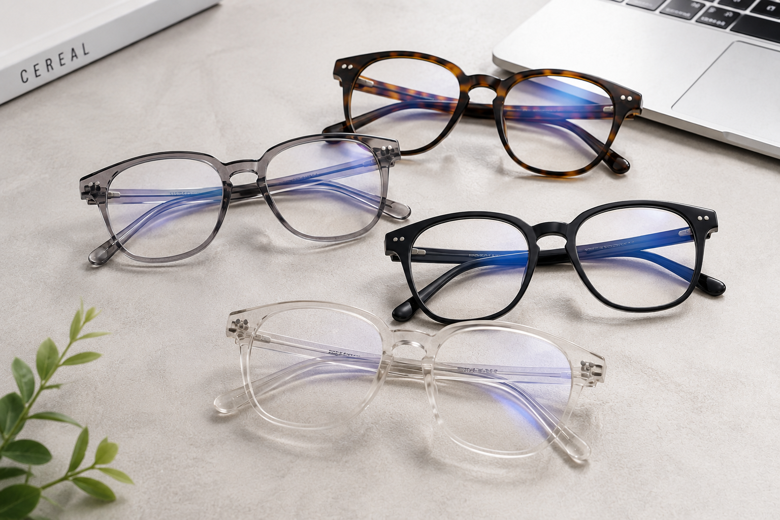 Custom blue light glasses collection for eyewear brands